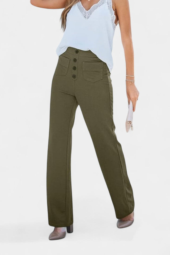 Nova Aukštos Juosmens ir Lankstūs Kelnės