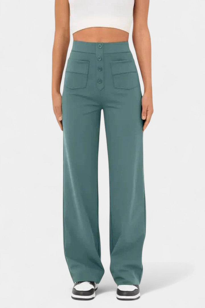 Nova Aukštos Juosmens ir Lankstūs Kelnės