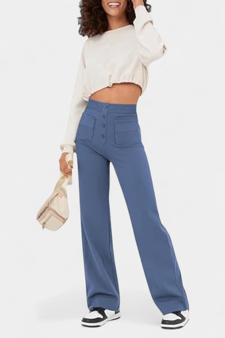 Nova Aukštos Juosmens ir Lankstūs Kelnės