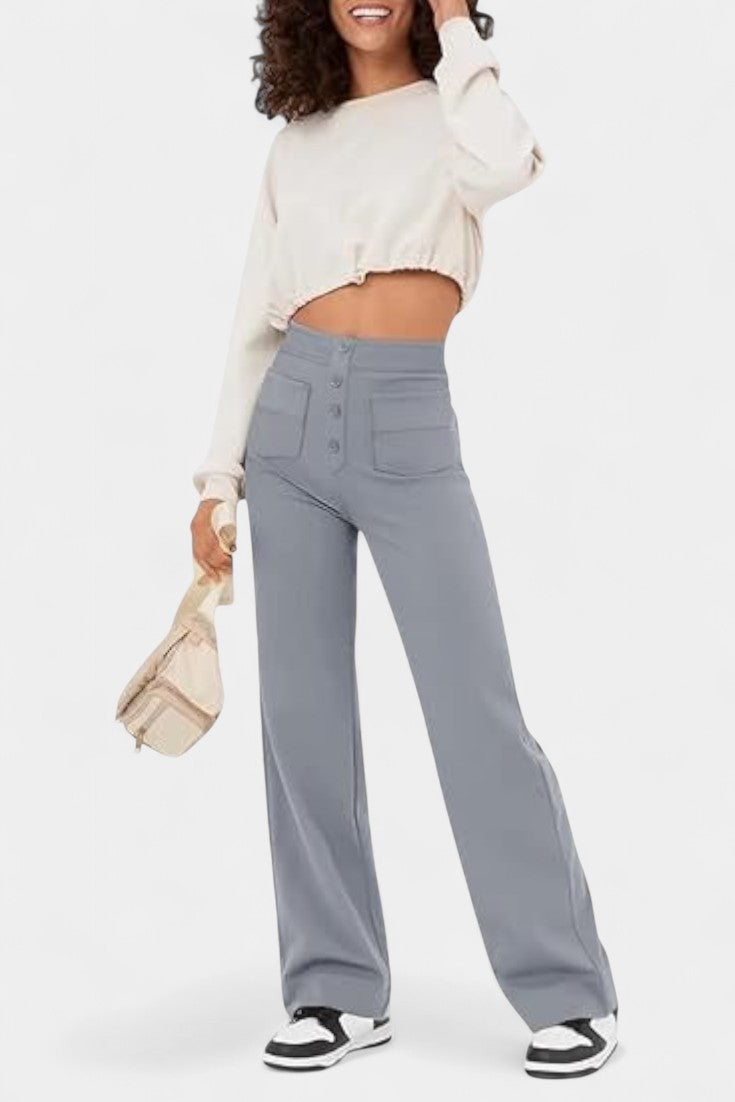 Nova Aukštos Juosmens ir Lankstūs Kelnės