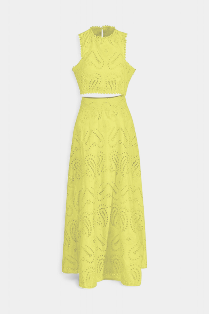 Conjunto Romântico de Flores de Renda Danitza