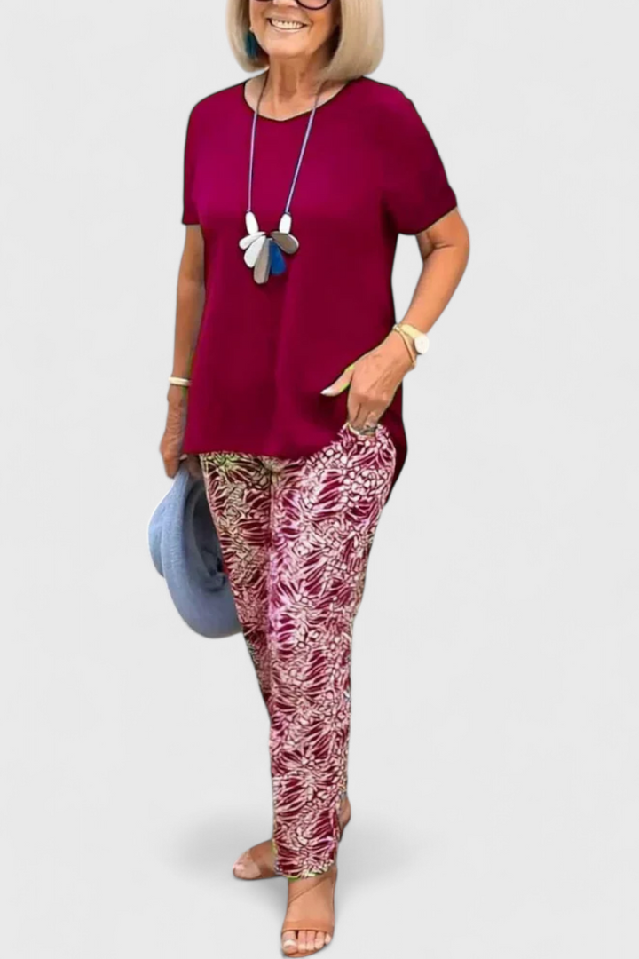 Conjunto de Duas Peças Candelaria Eleganta com Corte Estruturado