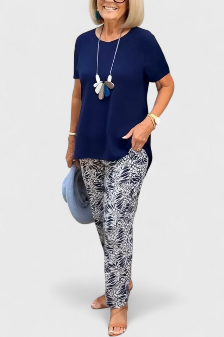 Conjunto de Duas Peças Candelaria Eleganta com Corte Estruturado