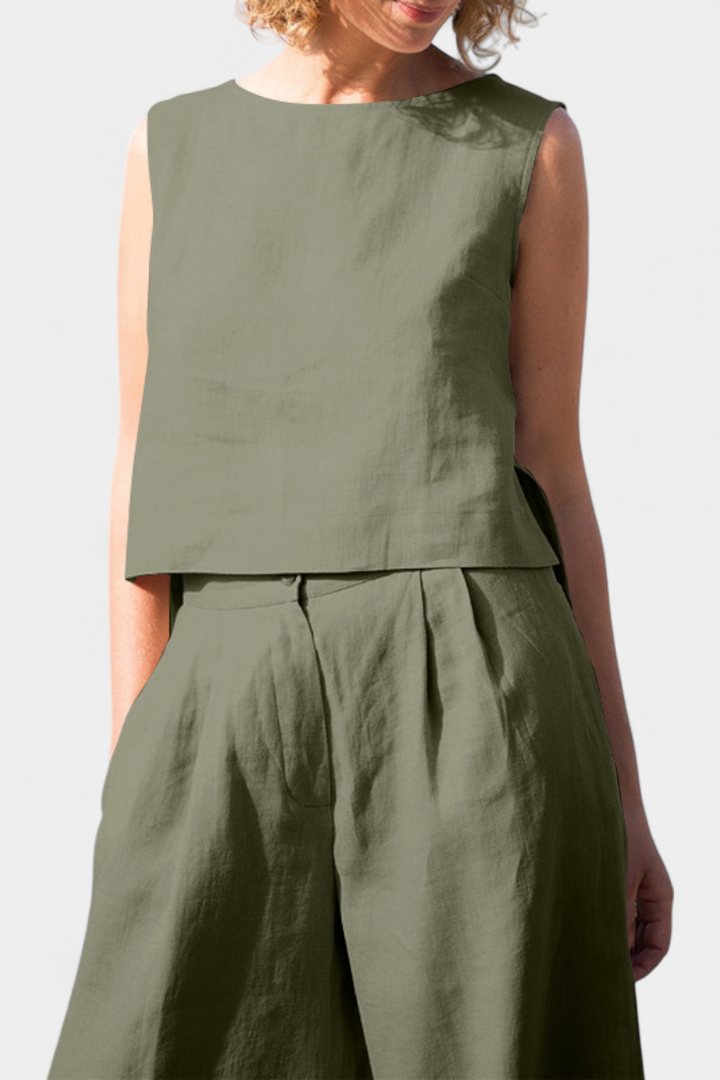 Yvanne Vintage Komplektas be Rankovių Vasarai