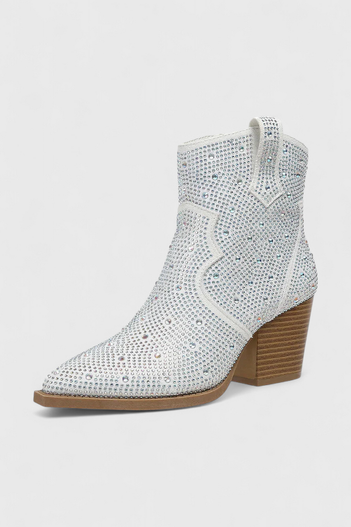 Berenice Botas Elegantes com Cinta e Fecho Lateral