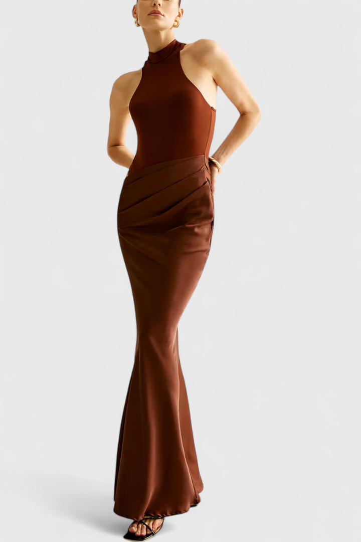 Vestido Mafalda Maxi em Estilo Top de Alças com Silhueta Elegante