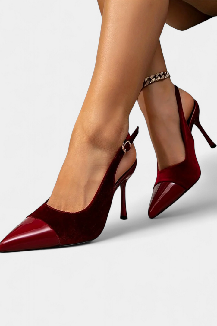 Candice Samta Stiletto Sapatos de Salto Alto com Faixa