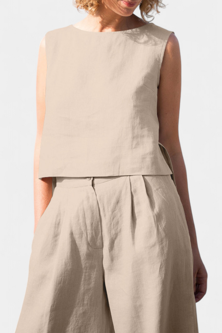 Yvanne Vintage Komplektas be Rankovių Vasarai