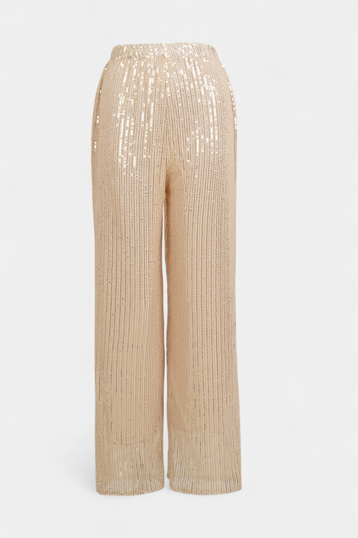 Elva Aukšto Juosmens Kelnės su Laisvu Siluetu