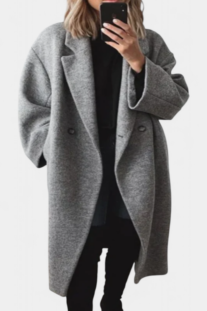 Lora | Klasikinis paltas Felisha su rafinuotu kirpimu ir šiuolaikiniu stiliumi