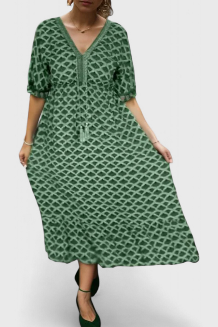 Kirra Boho Chic Suknelė su geometriniu raštu