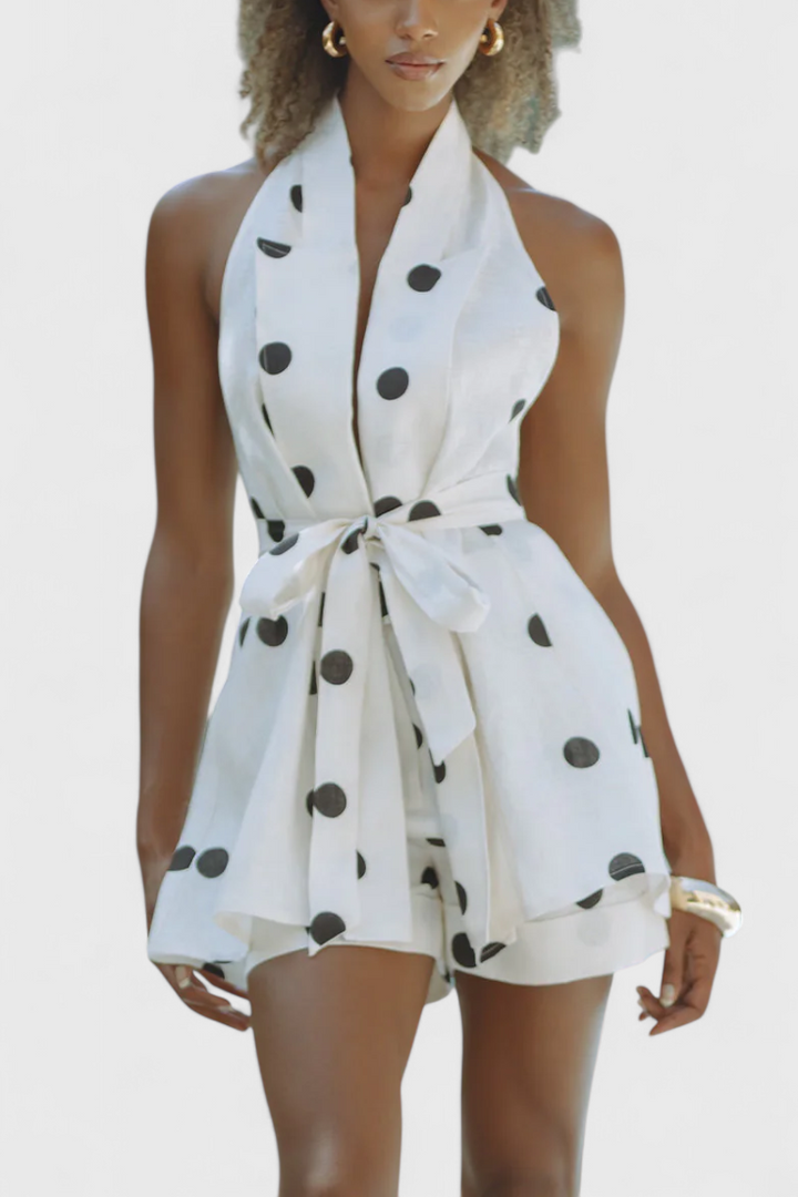 Eshra Halteris Topas ir Šortai su Juostelėmis