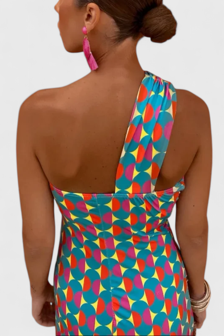 Vestido Maxi Julissa com Alças Assimétricas