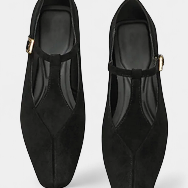 Sapatos de salto Elly Zemas com tira e fivela