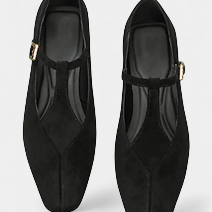 Sapatos de salto Elly Zemas com tira e fivela