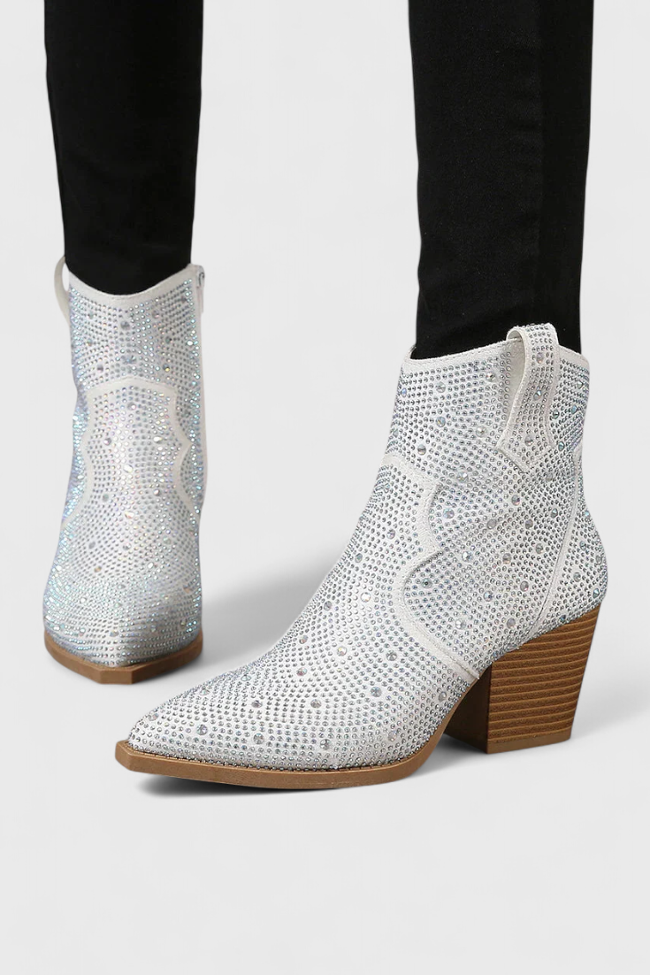 Berenice Botas Elegantes com Cinta e Fecho Lateral