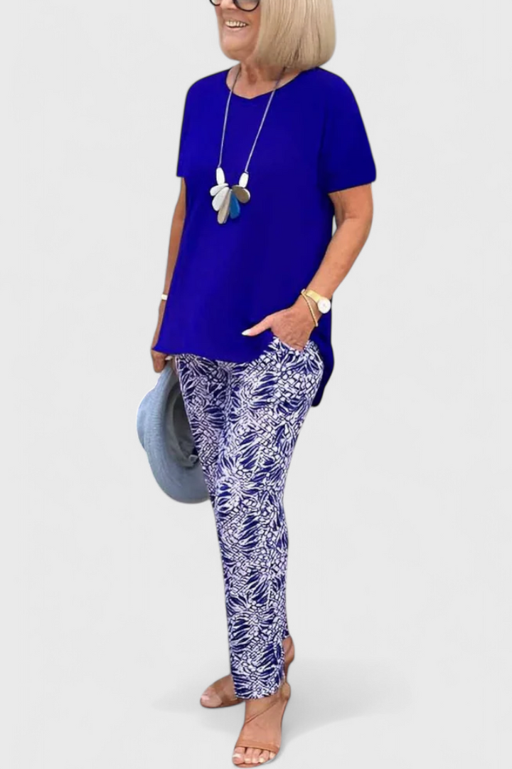 Conjunto de Duas Peças Candelaria Eleganta com Corte Estruturado