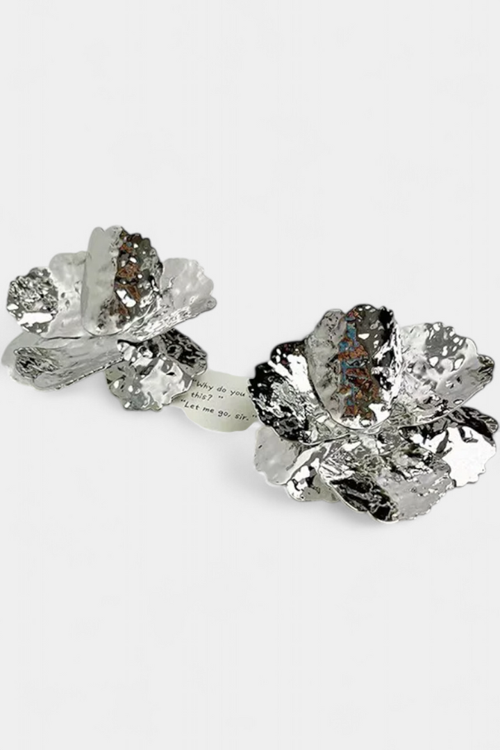 Gėlių Formos Blizgantys Auskarai