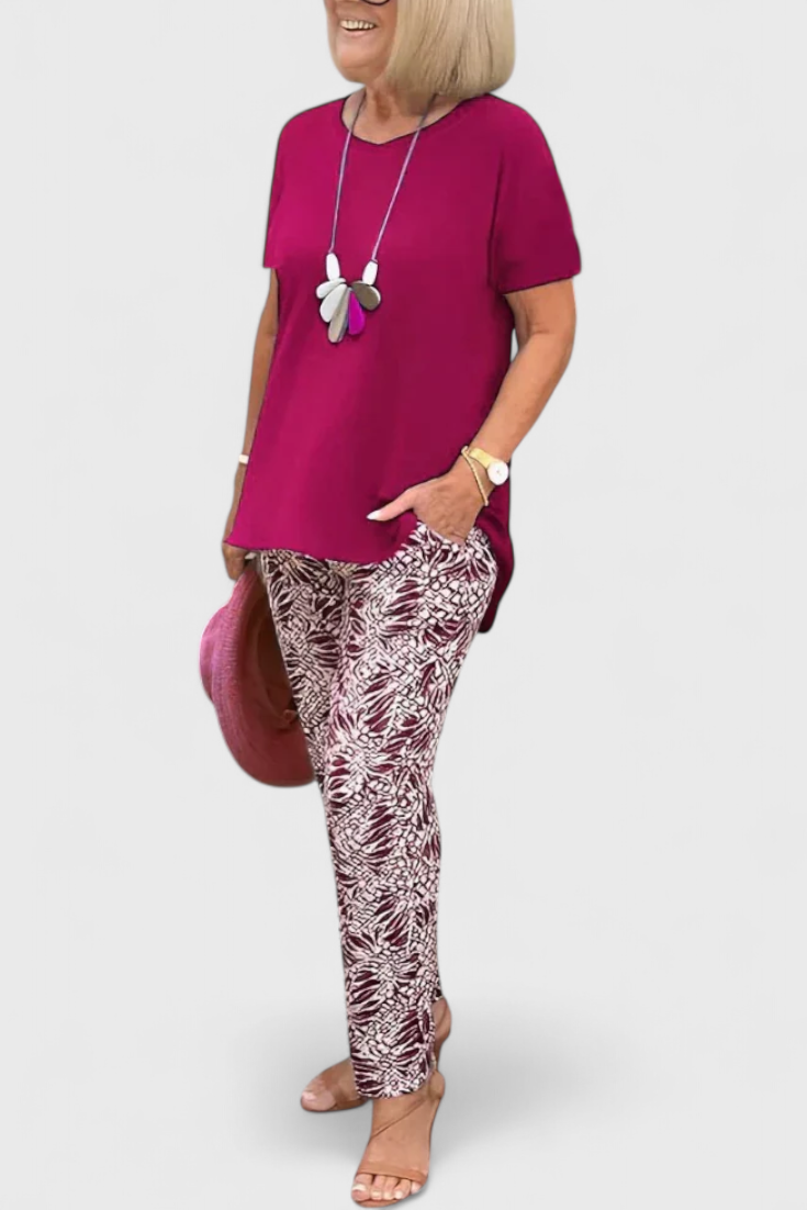 Conjunto de Duas Peças Candelaria Eleganta com Corte Estruturado