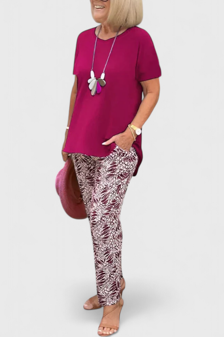 Conjunto de Duas Peças Candelaria Eleganta com Corte Estruturado