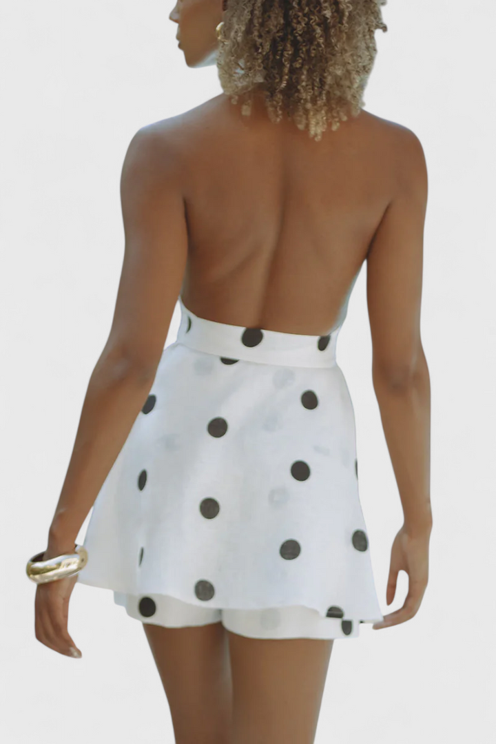 Eshra Halteris Topas ir Šortai su Juostelėmis