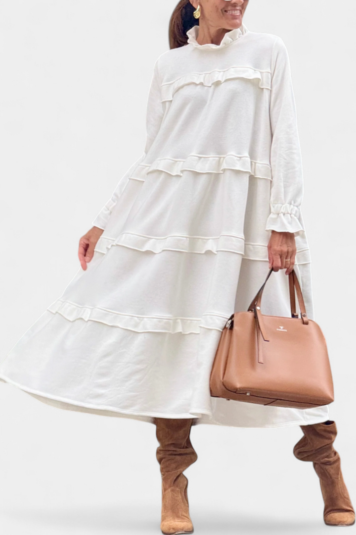 Jada Suknelė su volanais ir kasdienišku-šiku siluetu