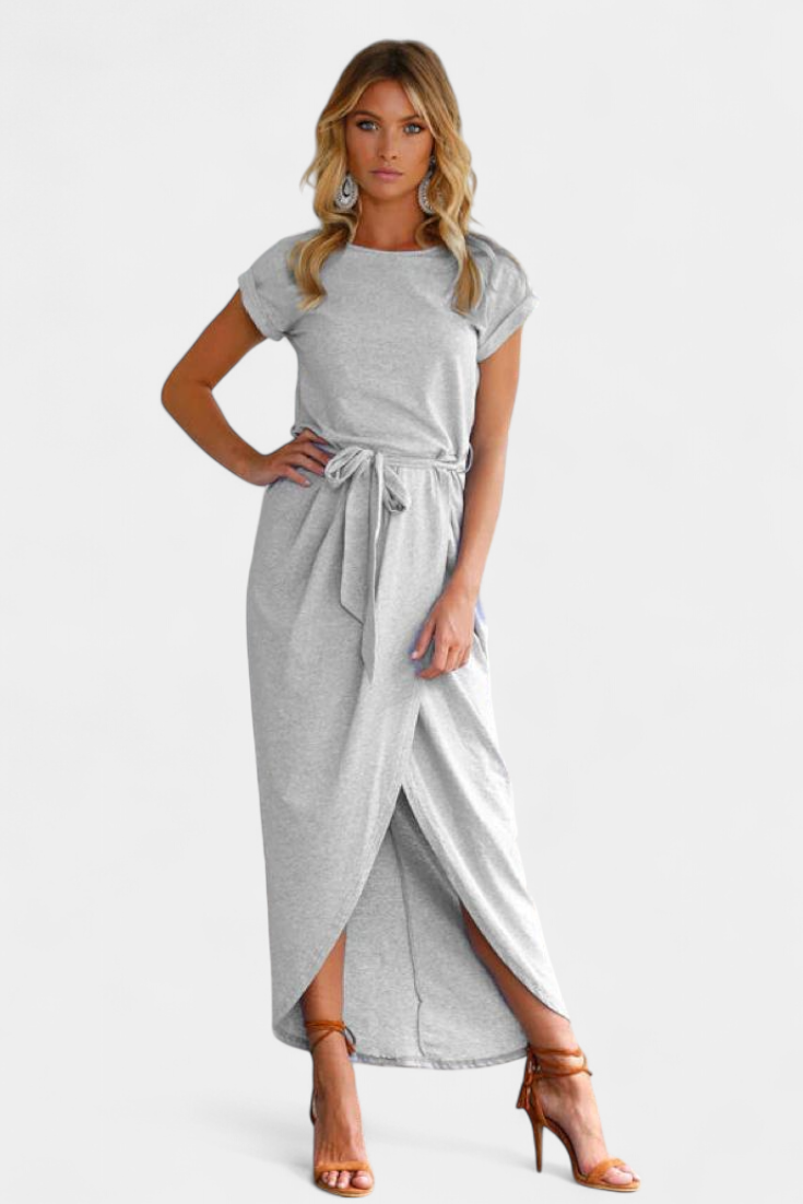 Clarissa Midi Suknelė su Šoniniu Iškirpu