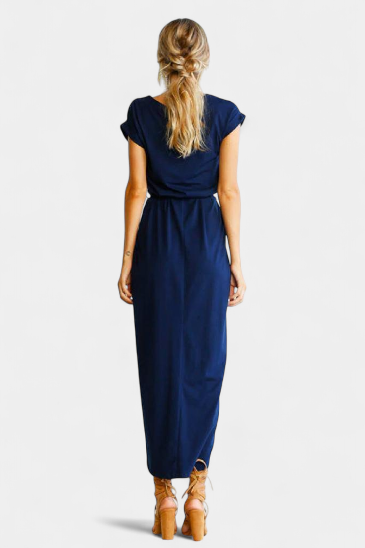 Clarissa Midi Suknelė su Šoniniu Iškirpu