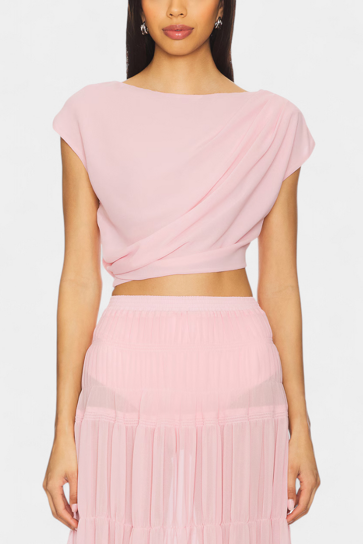 Nalia Chiffon Sijonas su Elastinga Juosta ir Plazdančiomis Sluoksniais