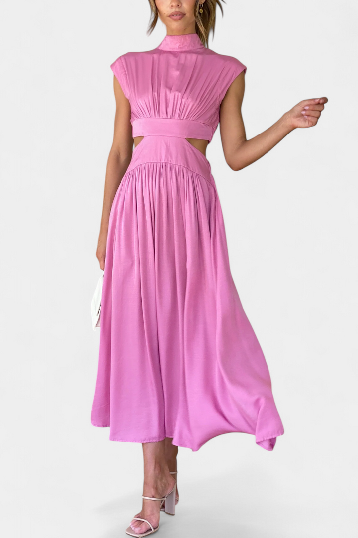 Jocelyn Garais Minimalistinis Kompleksas su Aukštu Iškirpimu ir Šoniniais Atvėrimais