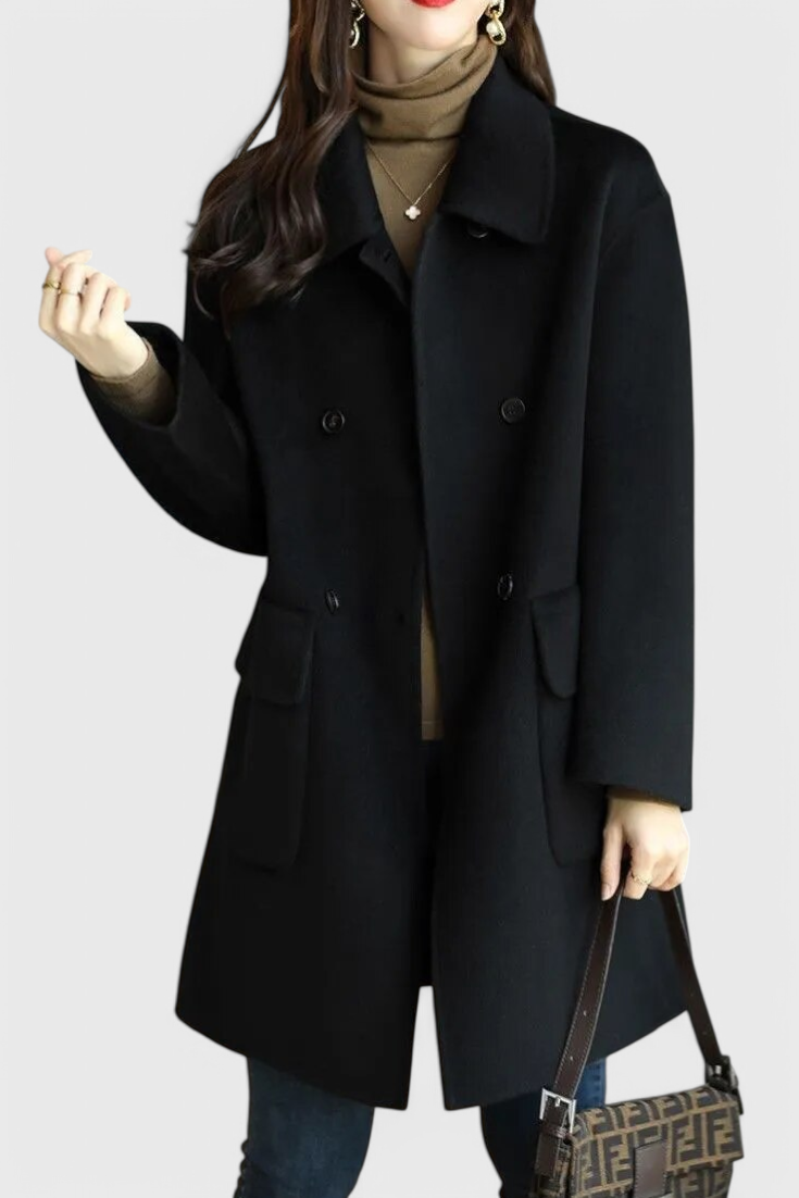 Kamīla | Casaco de lã clássico de dupla face